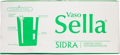 Vaso Sidra Extrafino Sella 50 Cl Caja 6 Unidades